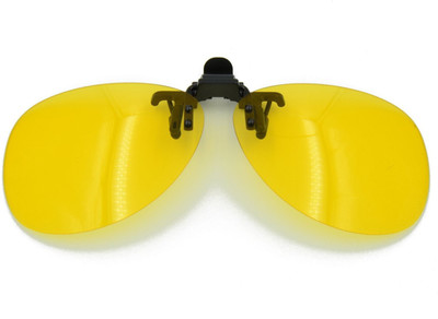 

Enem Night Vision Polarized Yellow Aviator Clip-on Flip-up Driving Motorcycle Goggles(Yellow)
