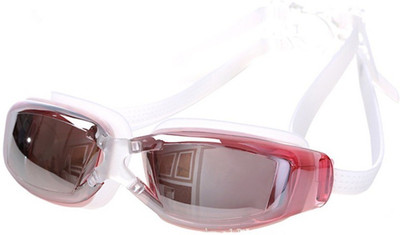 

The SweatShop Unisex Swim Eyewear White/Pink Swimming Goggles(White, Pink), Pink;white