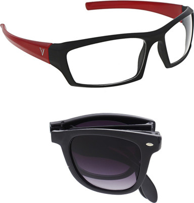 

Vast Combo Of Driving, Biking And Cycling Goggles(Black)
