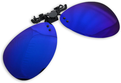 

Enem Day Vision Polarized Blue Mirror Aviator Clip-on Flip-up Driving Motorcycle Goggles(Blue)