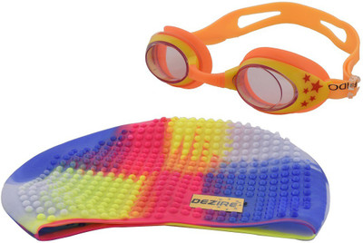 

Dezire anti-fogg goggle and cap Swimming Goggles, Multicolor