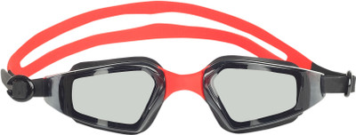 

Lactra Anti-Fog Swimming Goggles(Black, Orange), Black;red