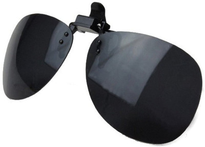 

Enem Day Vision Polarized Black Aviator Clip-on Flip-up Driving Motorcycle Goggles(Black)