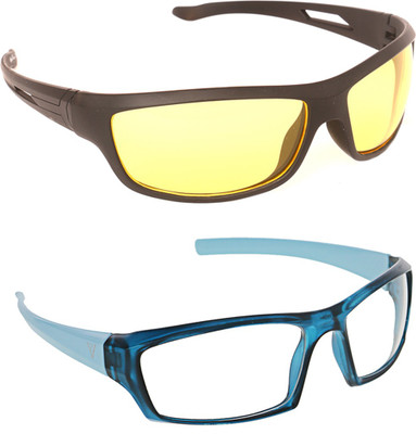

Vast New Day And Night Vision Car And Bike Driving Cycling Goggles(Blue, Red)