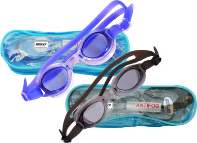 

DeNovo Imported Swimming Goggles(Black, Blue), Black;dark blue