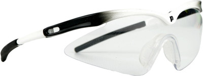Prince SCOPA-WHITE BLACK Squash Goggles(White, Black), Black;white
