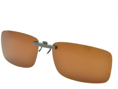 

Enem Day Vision Polarized Brown Aviator Clip-on Metal Clip Flip-up Driving Motorcycle Goggles(Brown)