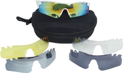 

Amardeep Cycles Interchangeable Cycling Goggles, Multicolor
