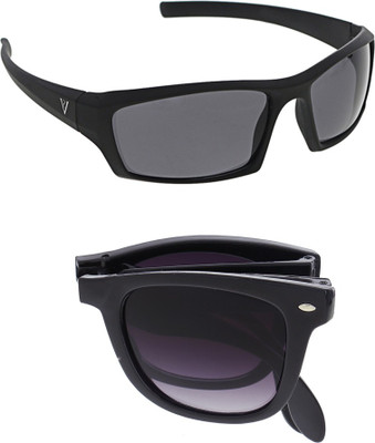 

Vast Combo Of Driving, Biking And Cycling Goggles(Black)
