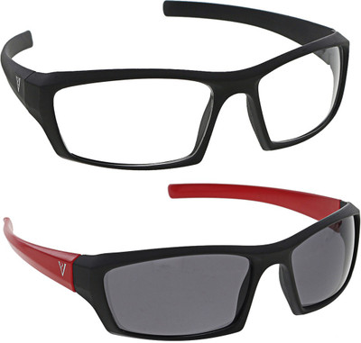 

Vast Combo Of Driving, Biking And Cycling Goggles(Black)