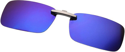 

Enem Day Vision Polarized Blue Mirror Aviator Clip-on Metal Clip Flip-up Driving Motorcycle Goggles(Blue)