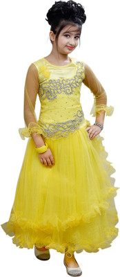 

Ishika Garments Flared Gown(Yellow)