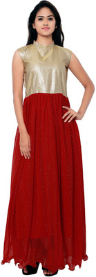 19 Likes Flared Gown(Red