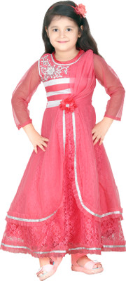 

Trendyy Girls Gown(Red)