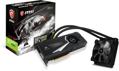 

MSI NVIDIA GTX 1080 SEA HAWK X. 8 GB GDDR5X Graphics Card(Black)