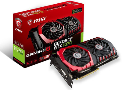 

msi NVIDIA GEOFORCE GTX 1070 8 GB DDR5 8 GB GDDR5 Graphics Card(RED AND BLACK)