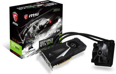 

MSI NVIDIA GTX 1070 SEA HAWK X 8 GB GDDR5 Graphics Card(Black)