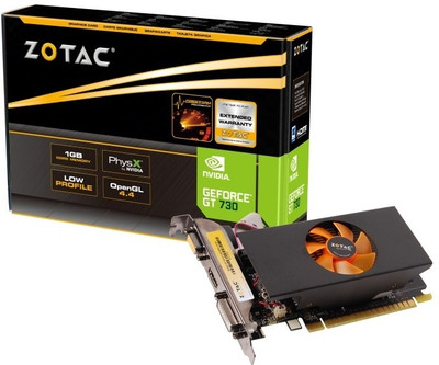 

Zotac NVIDIA GT 730 1 GB DDR5 Graphics Card