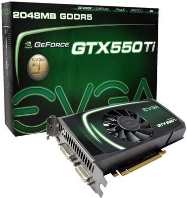 EVGA NVIDIA GeForce GTX 550 Ti 2 GB GDDR5 Graphics Card