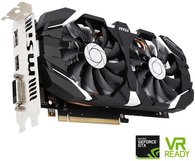 

MSI NVIDIA MSI 1060 3GB DDR5 OC EDDITION 3 GB GDDR5 Graphics Card(Black)