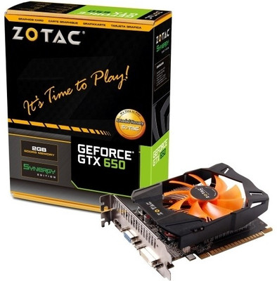 

Zotac NVIDIA GTX650 Synergy Edition 2 GB 128-bit DDR5 2 GB GDDR5 Graphics Card