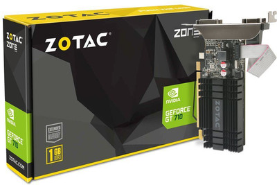 

ZOTAC NVIDIA ZOTAC GT 710 1 GB DDR3 Graphics Card(Black)