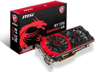 MSI AMD/ATI R7 370 GAMING 4G 4 GB GDDR5 Graphics Card(Black)