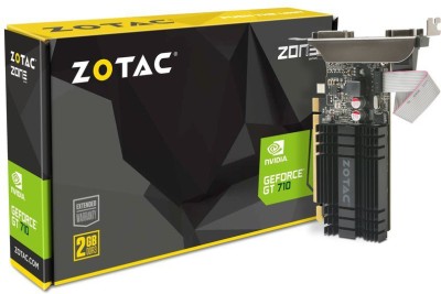 ZOTAC NVIDIA GeForce GT 710 2 GB DDR3 Graphics Card(Black)