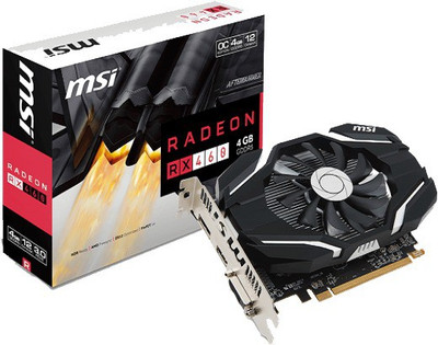 MSI AMD/ATI Radeon RX 460 4G OC 4 GB GDDR5 Graphics Card(Black)