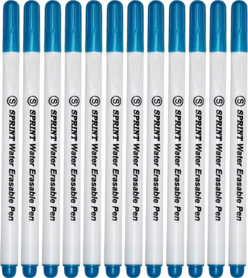 

Sprintz Classic Superfine All marks will erase instantly by water Nib Sketch Pens(Set of 1, Blue)