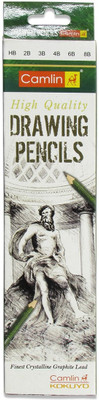 

Camlin Graphite HB,2B,3B,4B,6B,8B Pencil(Pack of 6)