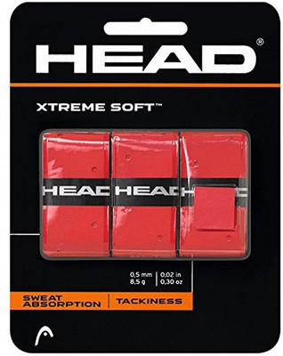 

Head Extreme Soft Tacky Touch Grip(Red, Pack of 3)