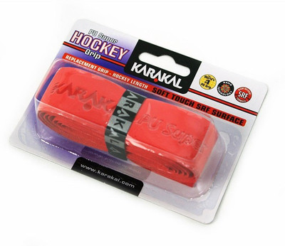 

KARAKAL PU SUPER HOCKEY GRIP Smooth Tacky(Red, Pack of 1)