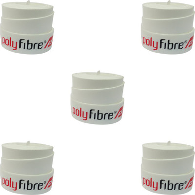 

Polyfibre Omni Set Of 5 Smooth Tacky Grip(White, Pack of 5)