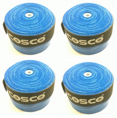 

Cosco Badminton Racquet Smooth Tacky Grip(Blue, Pack of 4)