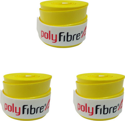 

Polyfibre Omni Set Of 3 Smooth Tacky Grip(Yellow, Pack of 3)