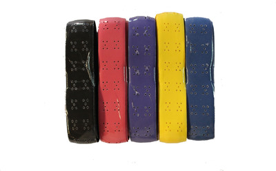 

Billiedge Badminton/Tennis Cushion Grip (pack Of 5) Assorted Colour Extra Tacky Grip(Multicolor, Pack of 5)