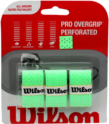 

Wilson Pro Overgrip Perforated(Green, Pack of 3)