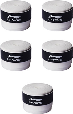 Li-Ning GP-20 White pack of 5 Tacky Touch Grip(White, Pack of 5)