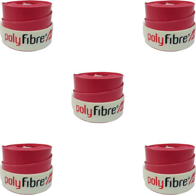 

Polyfibre Omni Set Of 5 Smooth Tacky Grip(Red, Pack of 5)