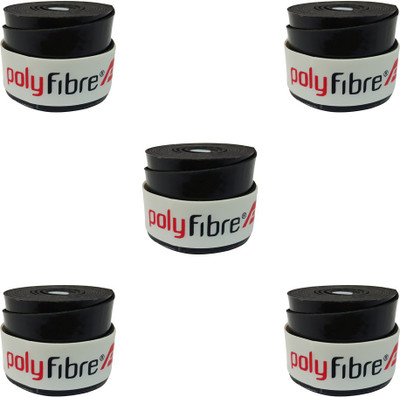 

Polyfibre Omni Set Of 5 Smooth Tacky Grip(Black, Pack of 5)