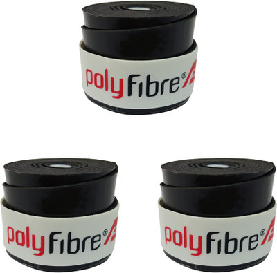 

Polyfibre Omni Set Of 3 Smooth Tacky Grip(Black, Pack of 3)
