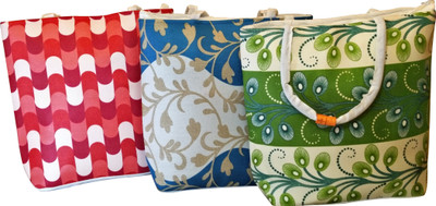 

CSM Combo of 3 Printed Multipurpose Bag Pack of 3 Grocery Bags(Multicolor)