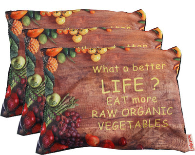 

Nostaljia Pack of 3 Grocery Bags(Brown)