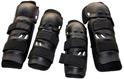 

Shrih Premium Quality Motorcycle Riding Cycling Guard Combo(, Black