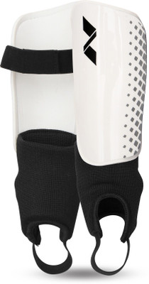 Nivia Speedy Football Shin Guard(White, Black;white