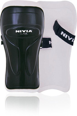

Nivia Classic Football Shin Guard(White, Black, Black;white