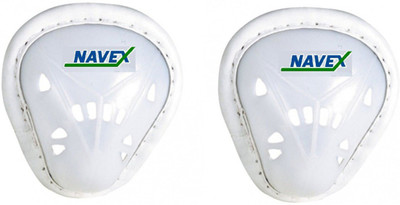 

Navex White Pp And Cp Plastic Small Abdominal Cricket Guard (2 Pieces) Abdominal Guard(, White