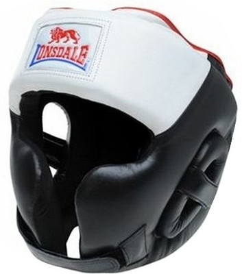 

Lonsdale Super Pro Headgear with Cheek(Black, White