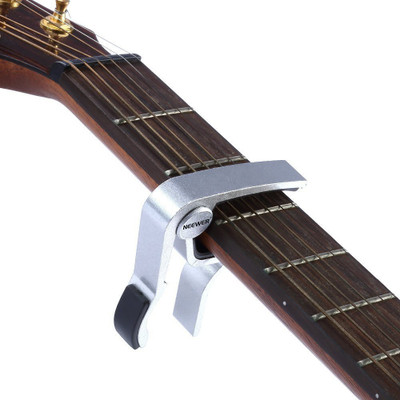 SG MUSICAL Neewer Silver Tune Quick Change Single-handed Guitar Capo(Silver)